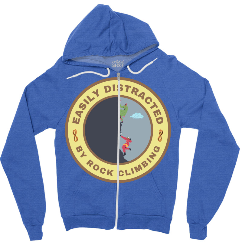 Easily Distracted Girl Zipper Hoodie | Artistshot