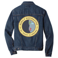 Easily Distracted Girl Men Denim Jacket | Artistshot