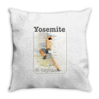 Yosemite Free Styling Girl Throw Pillow | Artistshot