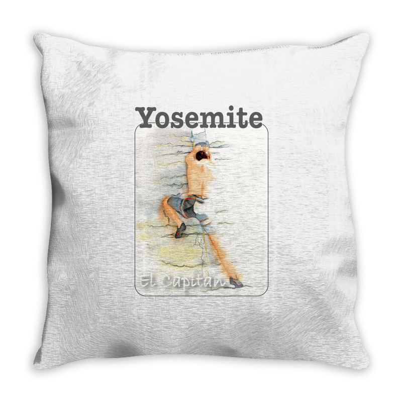 Yosemite Free Styling Girl Throw Pillow | Artistshot