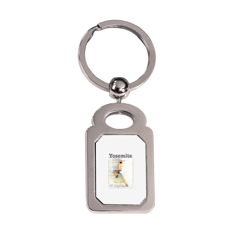 Yosemite Free Styling Girl Silver Rectangle Keychain | Artistshot