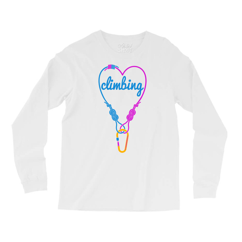 Rock Climbing Rope Love To Climb Hippie Long Sleeve Shirts | Artistshot