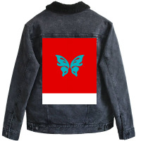 Butterfly Girl Boy Trending Unisex Sherpa-lined Denim Jacket | Artistshot