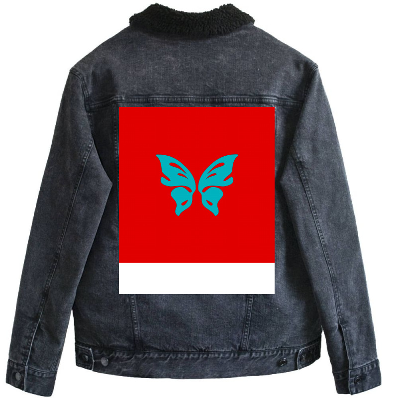 Butterfly Girl Boy Trending Unisex Sherpa-lined Denim Jacket | Artistshot