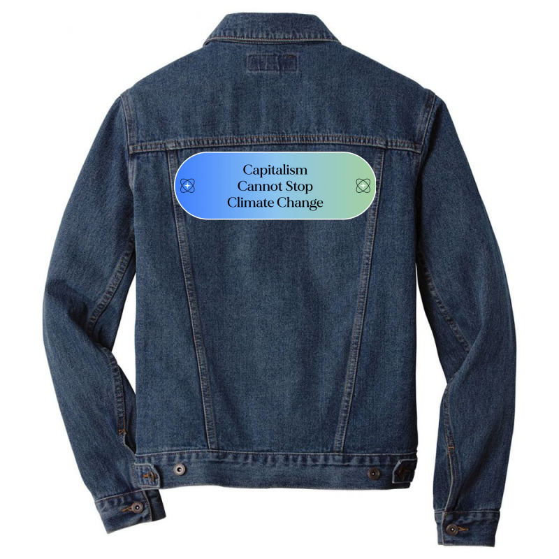 Capitalism Cannot Stop Climate Change Hipster Men Denim Jacket | Artistshot