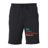 Eat Sleep Entomology Repeat Travel Fleece Short | Artistshot