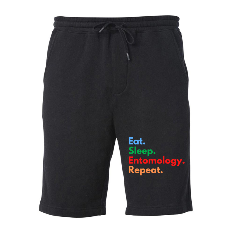 Eat Sleep Entomology Repeat Travel Fleece Short | Artistshot