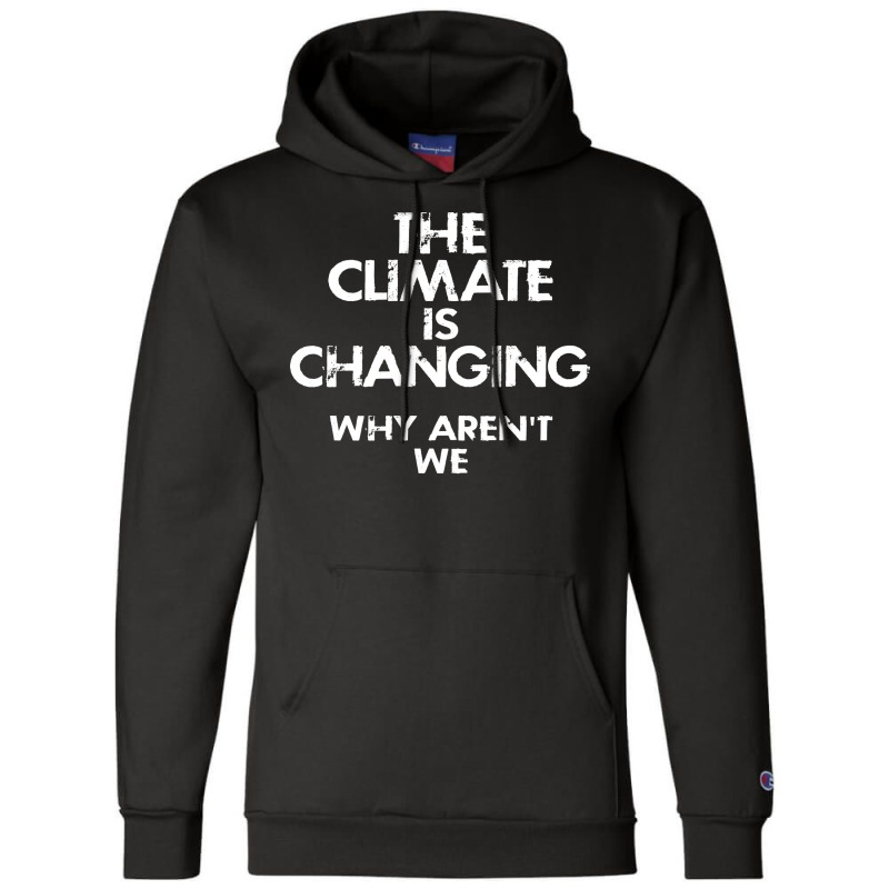 Climate Change Denial Love Champion Hoodie | Artistshot