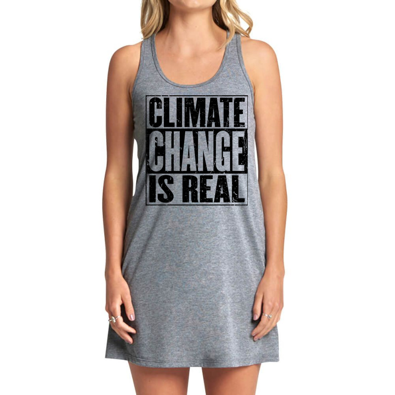 Climate Change Is Real Vintage Distressed Girl Tank Dress by fumotobhalliq | Artistshot