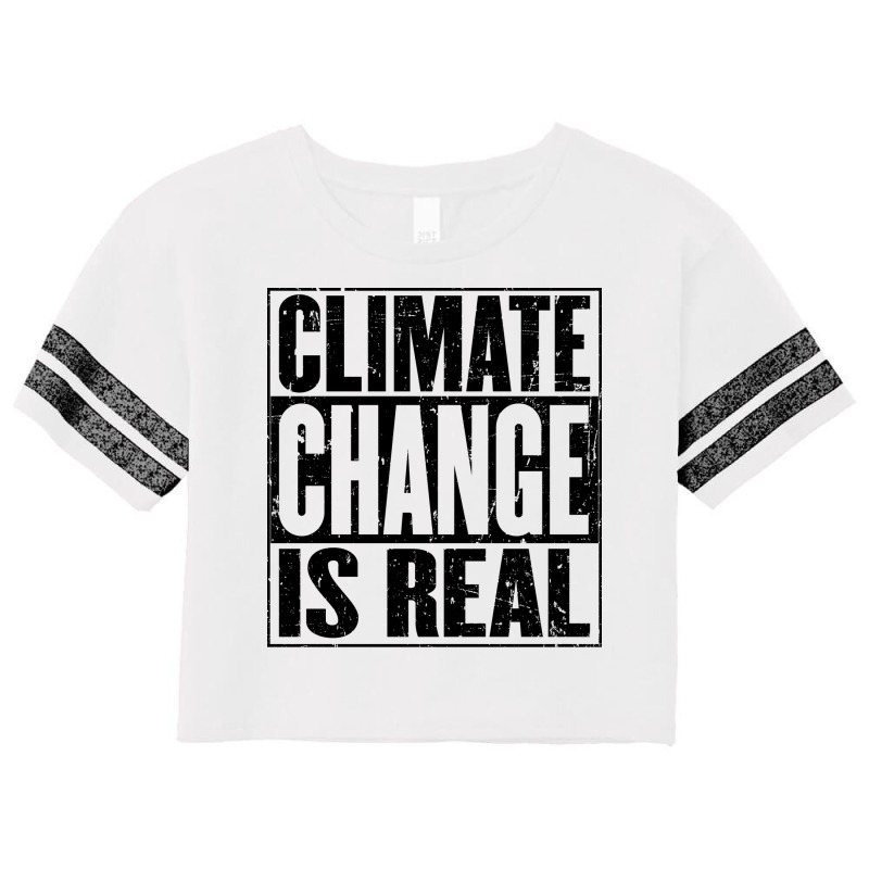 Climate Change Is Real Vintage Distressed Girl Scorecard Crop Tee by fumotobhalliq | Artistshot