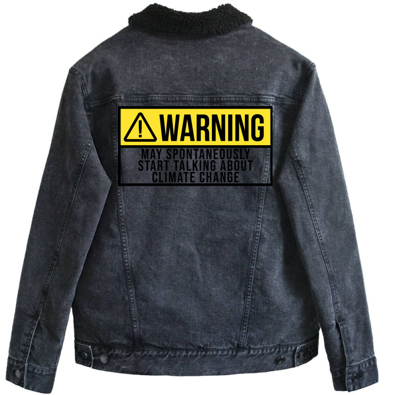 Climate Change Gift Boy Unisex Sherpa-lined Denim Jacket | Artistshot