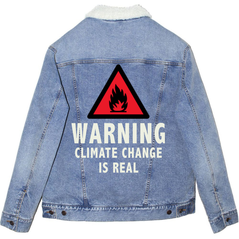 Climate Change Is Real Cute Nostalgia Unisex Sherpa-lined Denim Jacket | Artistshot