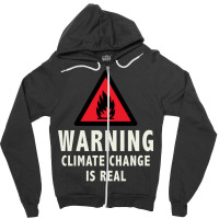 Climate Change Is Real Cute Nostalgia Zipper Hoodie | Artistshot