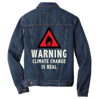 Climate Change Is Real Cute Nostalgia Men Denim Jacket | Artistshot