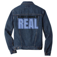 Climate Change Is Real Love Men Denim Jacket | Artistshot