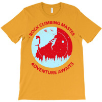 Rock Climbing Master Adventure Awaits Hiking Stick T-shirt | Artistshot