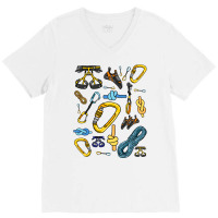 Climbing Gear Boy V-neck Tee | Artistshot