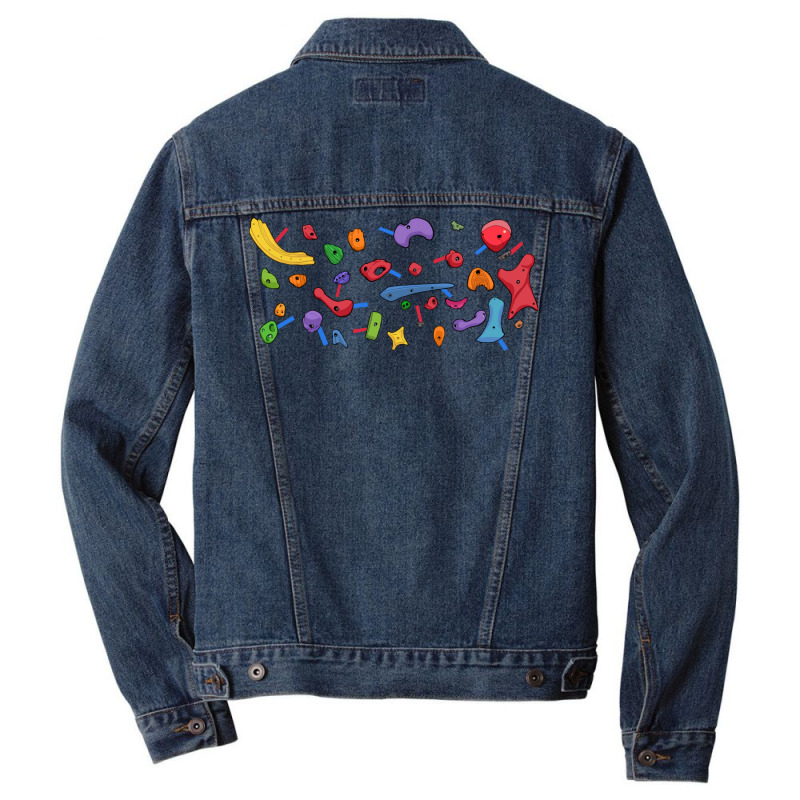 Climbing Wall Nature Men Denim Jacket | Artistshot