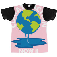 Global Warming Crisis Climate Action Now Retro Graphic T-shirt | Artistshot