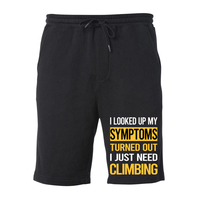 Funny My Symptoms Climbing Climb Climber Retro Fleece Short | Artistshot