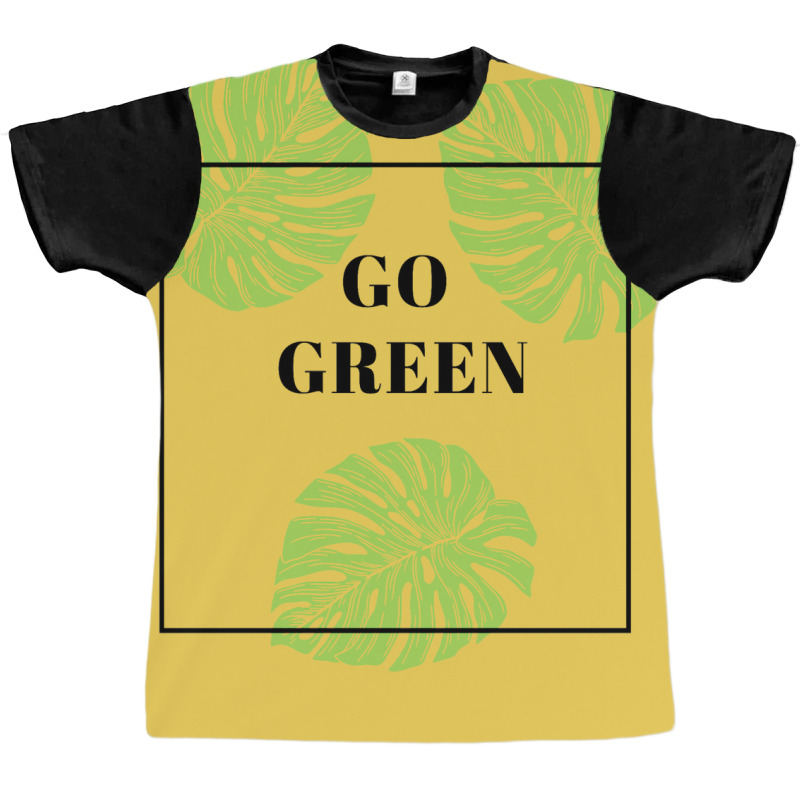 Go Green Girl Graphic T-shirt | Artistshot