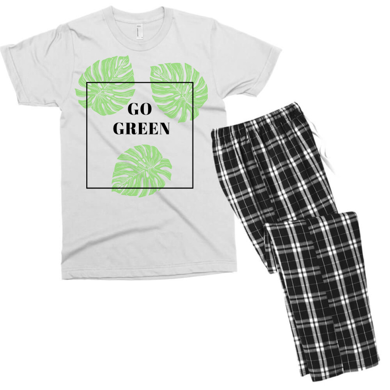 Go Green Girl Men's T-shirt Pajama Set | Artistshot