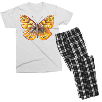 Plastic Color Butterfly Yellow Men's T-shirt Pajama Set | Artistshot