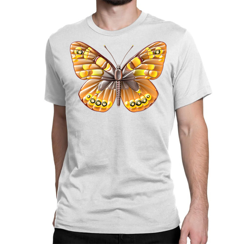 Plastic Color Butterfly Yellow Classic T-shirt by bebbahctinb | Artistshot