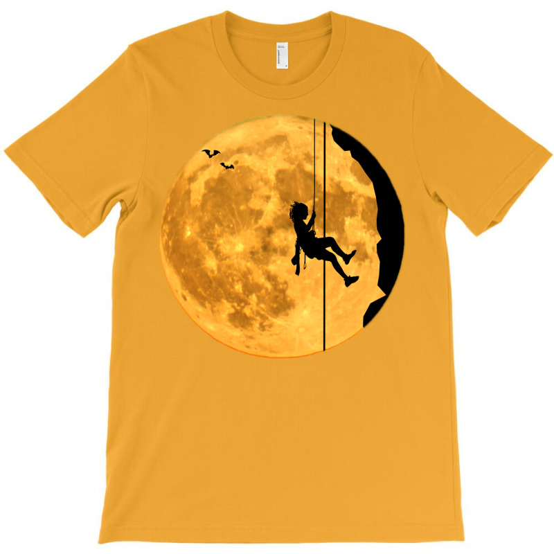 Mountaineering Free Climbing Bouldering Moon Sky H T-shirt | Artistshot