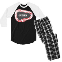 Gunks Climbing Carabiner Nostalgia Men's 3/4 Sleeve Pajama Set | Artistshot