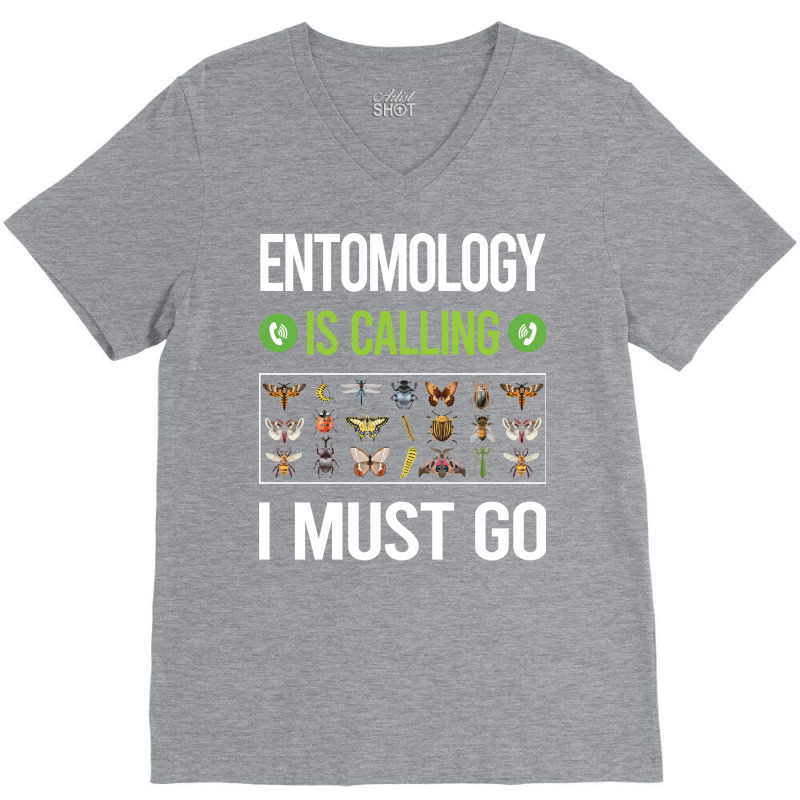 It Is Calling I Must Go Entomology Entomologist In V-neck Tee | Artistshot