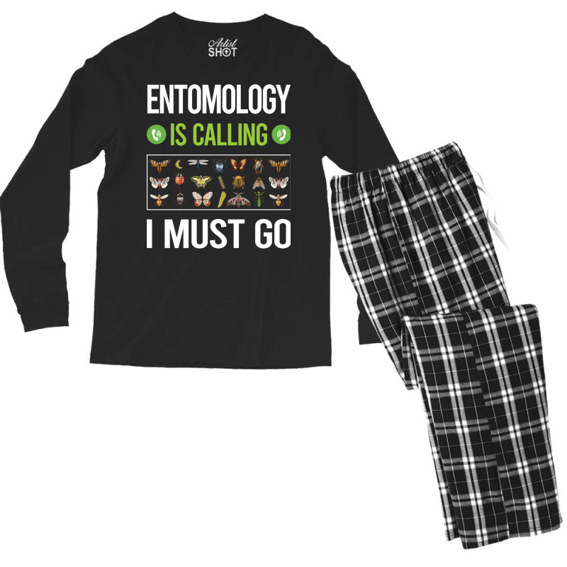 It Is Calling I Must Go Entomology Entomologist In Men's Long Sleeve Pajama Set | Artistshot