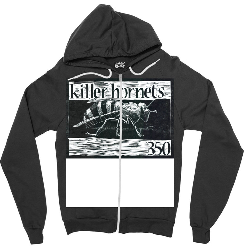 Killer Hornets Aesthetic Zipper Hoodie | Artistshot