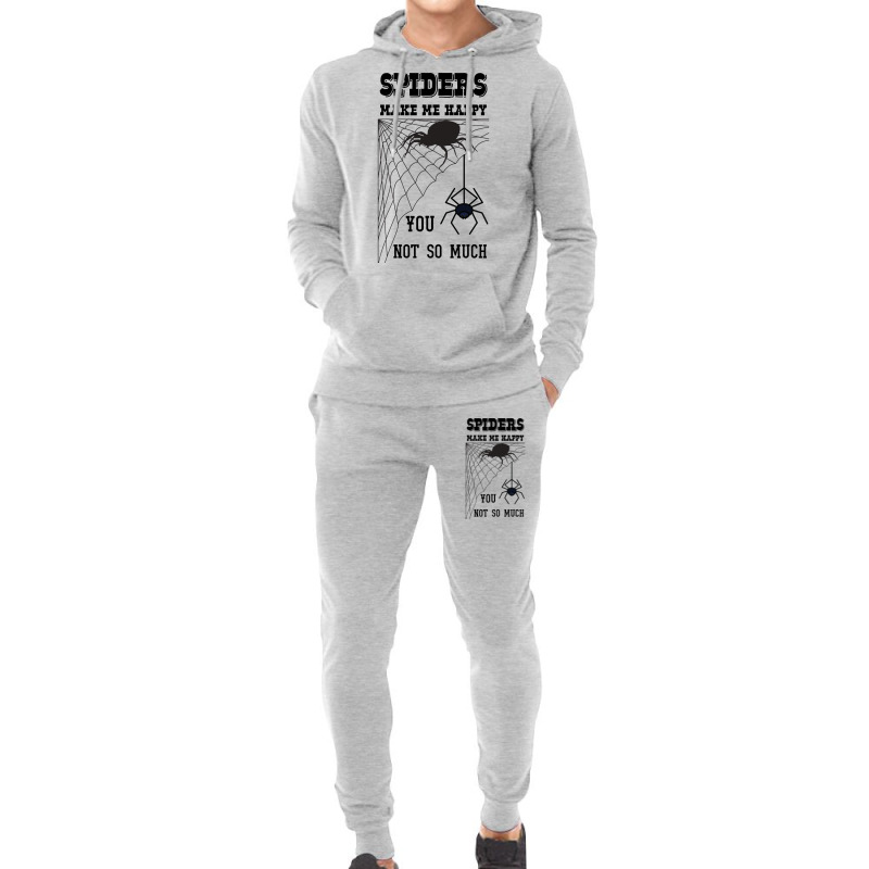 Spiders Make Me Happy You Not So Much Funny Arachn Hoodie & Jogger Set | Artistshot