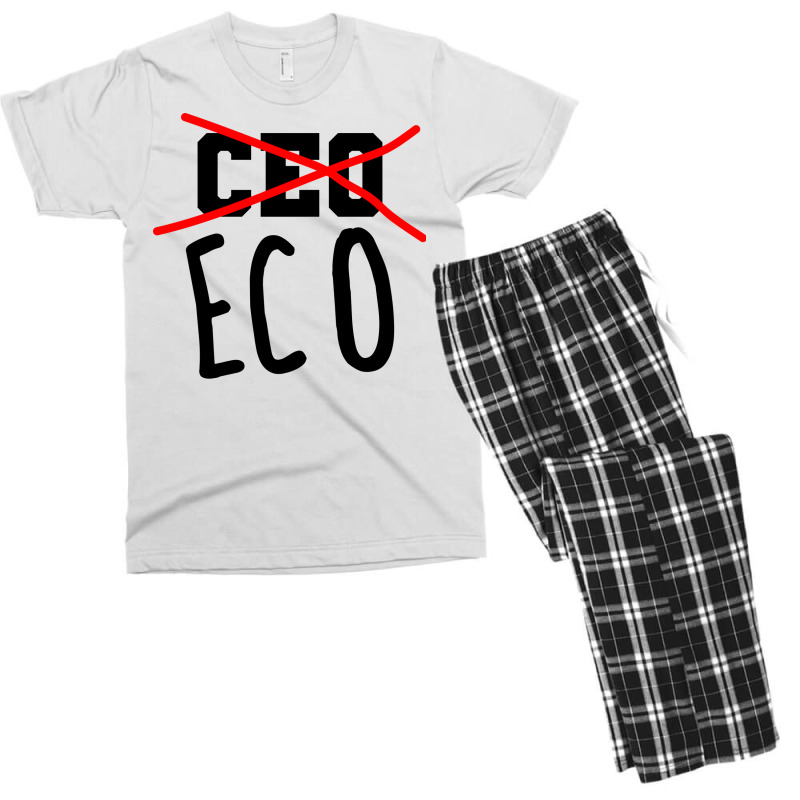 Not Ceo More Eco Environmental Awareness Cute Men's T-shirt Pajama Set | Artistshot