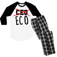 Not Ceo More Eco Environmental Awareness Cute Men's 3/4 Sleeve Pajama Set | Artistshot