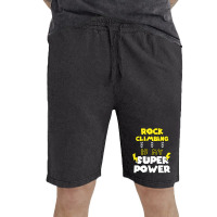 Rock Climbing Is My Super Power Funny Quote Gift F Vintage Short | Artistshot