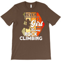 Rock Climbing Climber Climbing Retro T-shirt | Artistshot