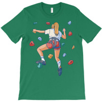 Woman Climbing A Wall Aesthetic T-shirt | Artistshot