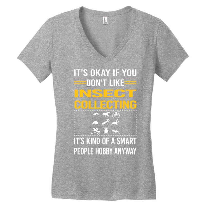 Funny Smart People Insect Collecting Retro Women's V-Neck T-Shirt by estemozieey9 | Artistshot