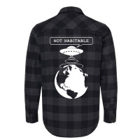 Planet Not Habitable Green Flannel Shirt | Artistshot