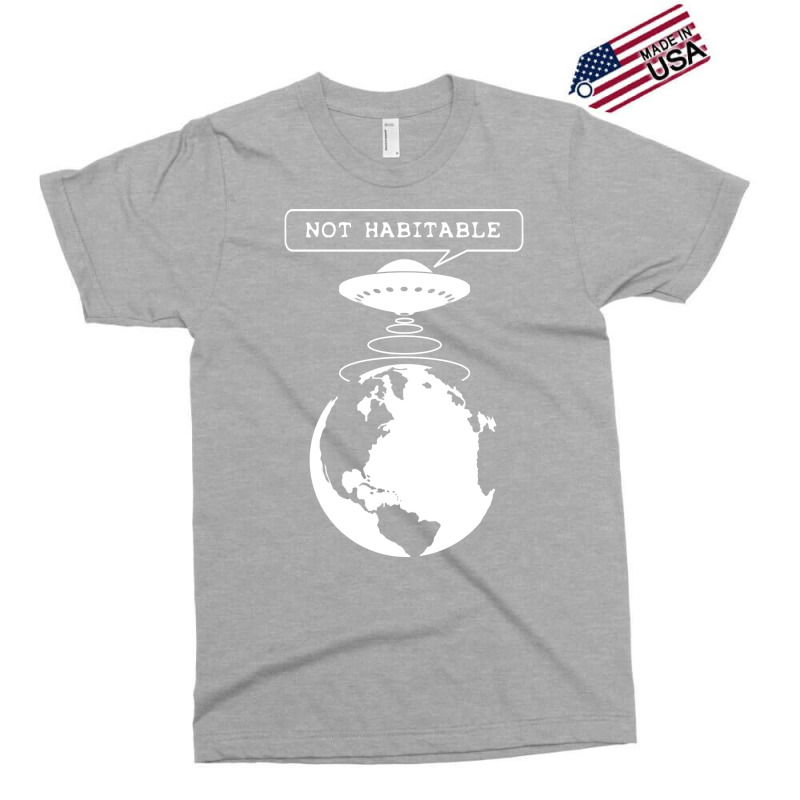 Planet Not Habitable Green Exclusive T-shirt | Artistshot