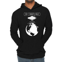 Planet Not Habitable Green Lightweight Hoodie | Artistshot