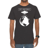 Planet Not Habitable Green Vintage T-shirt | Artistshot