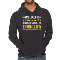 Weekend Forecast 100 Entomology Entomologist Insec Vintage Hoodie | Artistshot