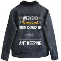 Funny Weekend Ant Keeping Ants Myrmecology Myrmeco Unisex Sherpa-lined Denim Jacket | Artistshot