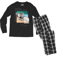 Protect Our Planet Retro Men's Long Sleeve Pajama Set | Artistshot