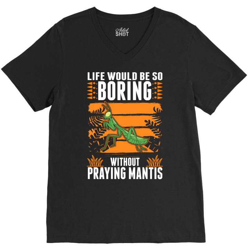 Praying Mantis 80s V-neck Tee | Artistshot