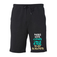 S Work Climate Change Is Real Trust Scientists Ret Fleece Short | Artistshot