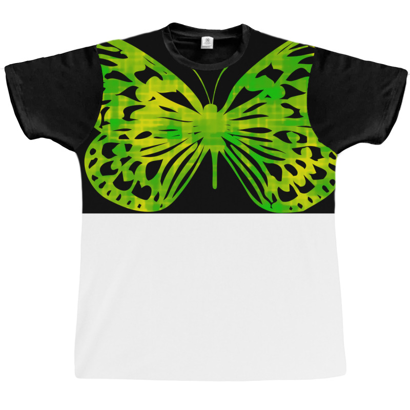 Butterfly Color Green Cool Graphic T-shirt | Artistshot